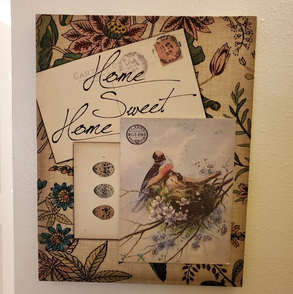 Other - Home Sweet Home stretched canvas art 13.5"X17"